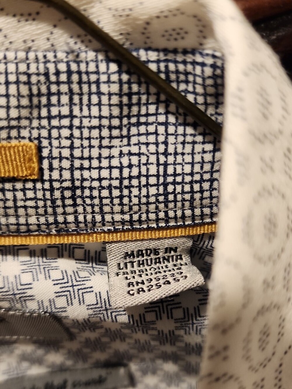 Ted Baker White Micro-Pattern Button-Down Shirt - Picture 7 of 7